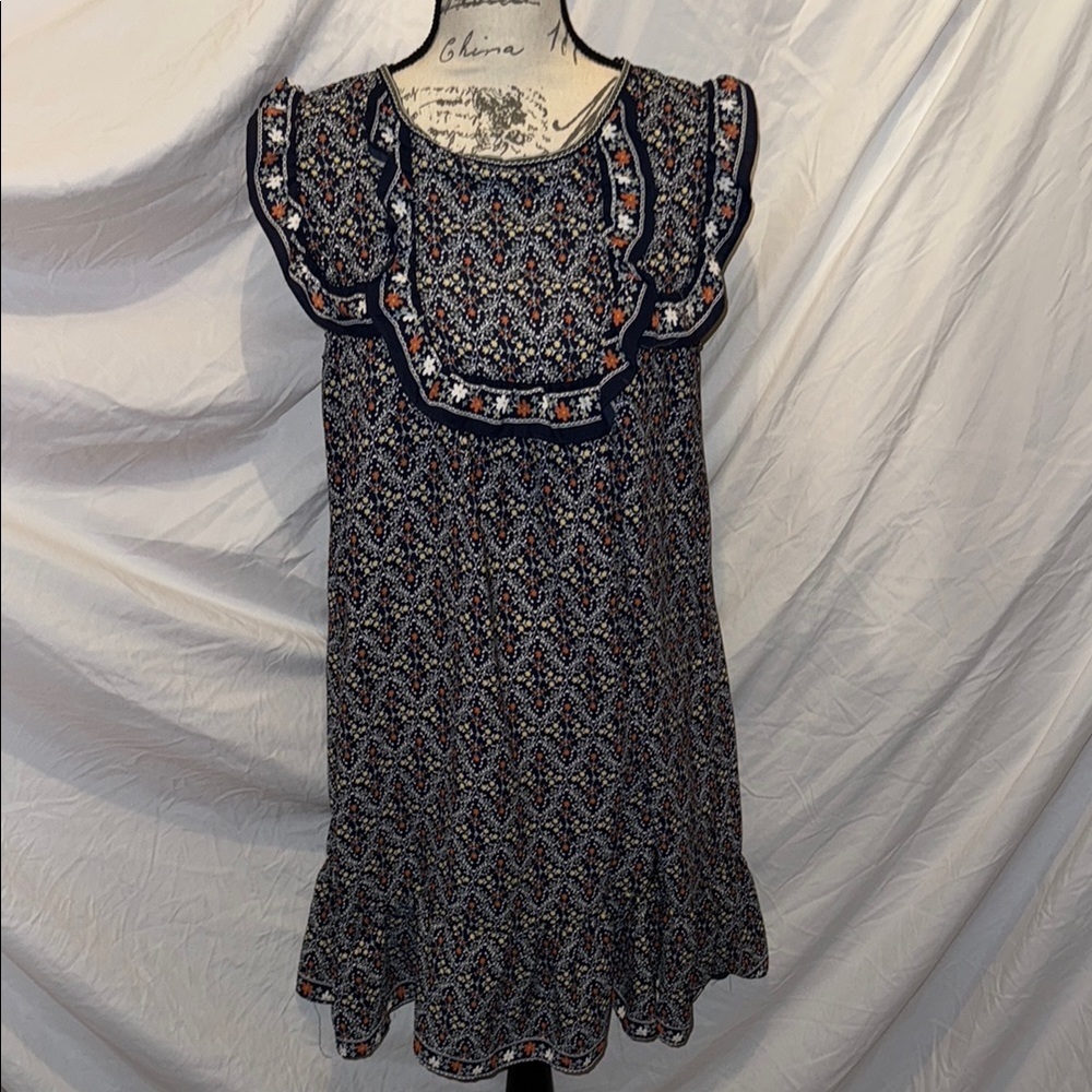 Max Studio Black and White Ruffled Sundress